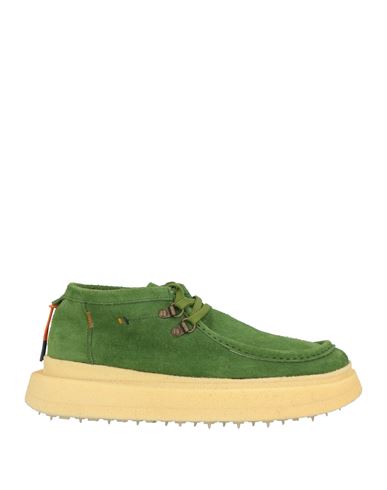 Barracuda Woman Lace-up Shoes Green Size 10 Leather In Green