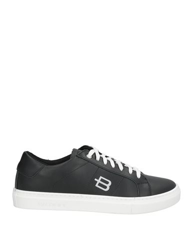 Baldinini Man Sneakers Black Size 9 Leather In Black