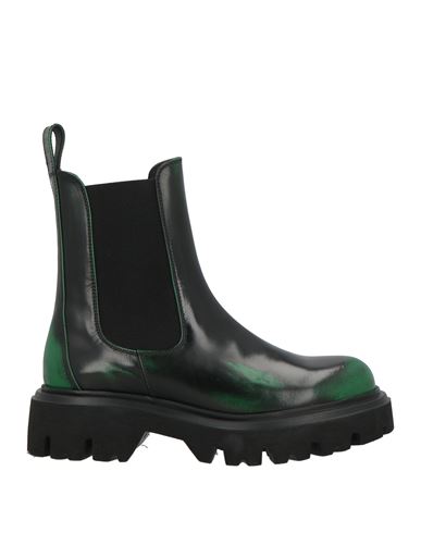 Msgm Woman Ankle Boots Black Size 8 Leather In Black