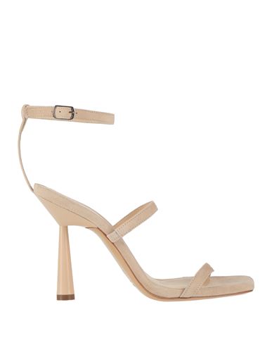 Gia Borghini Woman Sandals Beige Size 7.5 Leather In Nude