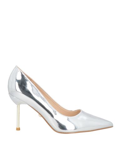Twenty Four Haitch Woman Pumps Silver Size 8 Synthetisches Material In Silver