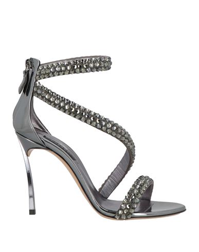 Casadei Woman Sandals Grey Size 8 Synthetisches Material In Gray