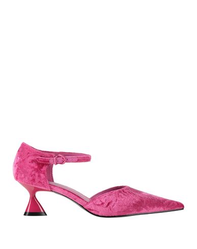 Jeannot Woman Pumps Fuchsia Size 8 Textile Fibers In Pink