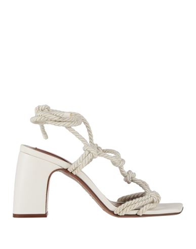 Zimmermann Woman Sandals Off White Size 11 Textile Fibers In Neutral