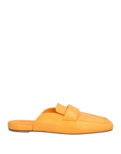 Halmanera Woman Mules & Clogs Apricot Size 8 Leather In Orange