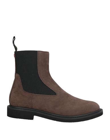 Halmanera Woman Ankle Boots Khaki Size 7.5 Leather In Brown
