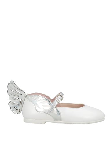 Sophia Webster Mini Toddler Girl Ballet Flats White Size 9.5c Leather In White