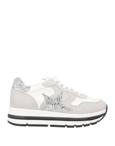 Voile Blanche Woman Sneakers Light Grey Size 8 Leather In Gray