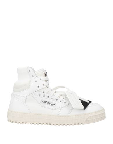 Off-white Woman Sneakers White Size 6 Calfskin, Textile Fibers
