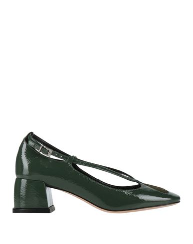 Vicenza ) Woman Pumps Green Size 8 Leather In Green