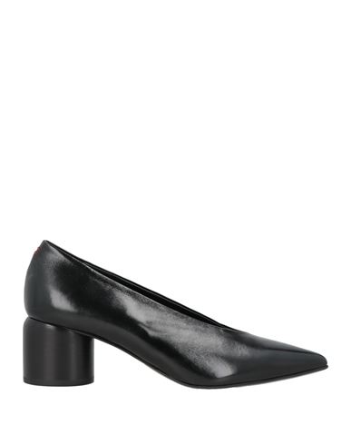 Halmanera Woman Pumps Black Size 8 Leather In Black