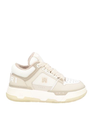 Amiri Woman Sneakers Beige Size 6 Leather In Neutral