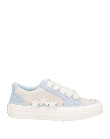 Amiri Woman Sneakers Sky Blue Size 6 Leather In Blue