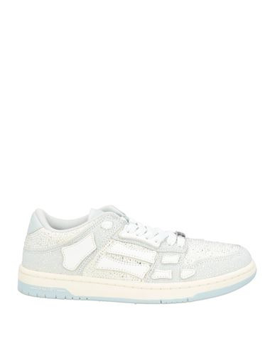 Amiri Woman Sneakers Sky Blue Size 8 Leather In Blue