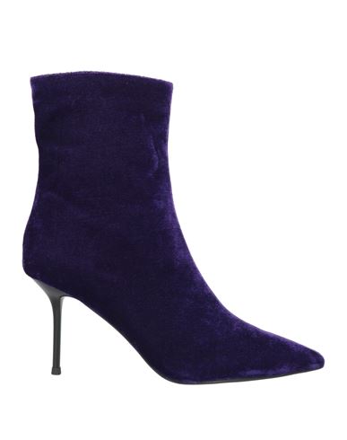 Tosca Blu Woman Ankle Boots Purple Size 10 Textile Fibers In Purple
