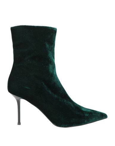 Tosca Blu Woman Ankle Boots Dark Green Size 7 Textile Fibers