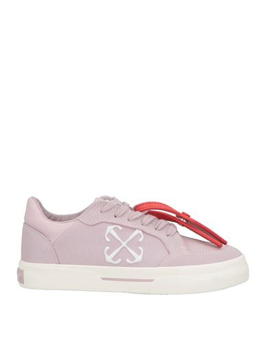 Off-white Woman Sneakers Lilac Size 6 Textile Fibers, Leather In Pink