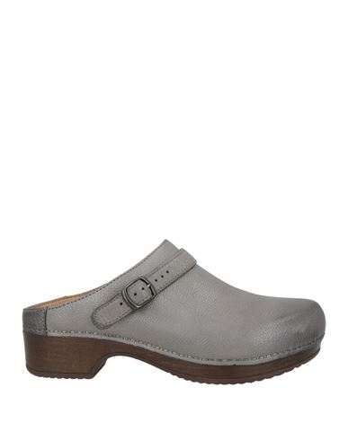 Dansko Woman Mules & Clogs Grey Size 8 Leather In Gray