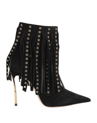 Casadei Woman Ankle Boots Black Size 7.5 Leather