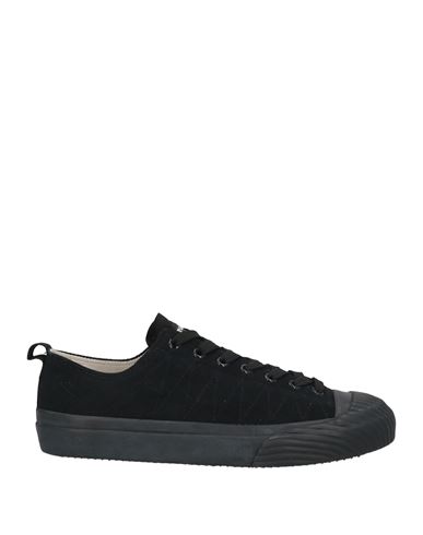 Fronteer Man Sneakers Black Size 10 Leather, Textile Fibers In Black