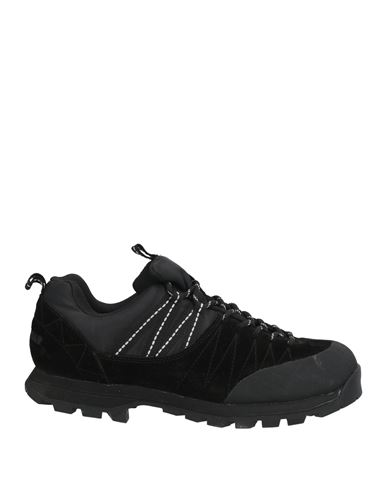 Fronteer Man Sneakers Black Size 8 Leather, Textile Fibers In Black