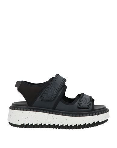 Chloé Woman Sandals Black Size 8 Leather, Textile Fibers In Black