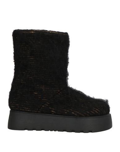 Casadei Woman Ankle Boots Black Size 8 Leather, Synthetisches Material