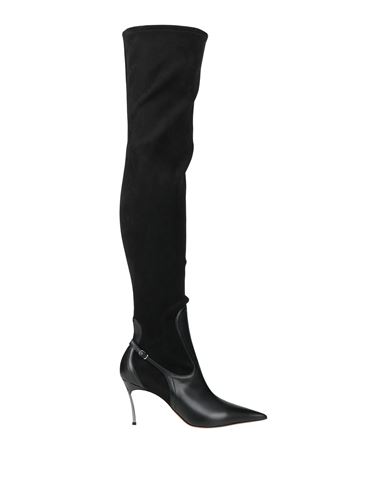 Casadei Woman Boot Black Size 9.5 Synthetisches Material In Black