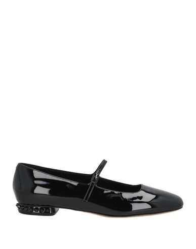 Casadei Woman Ballet Flats Black Size 8 Leather