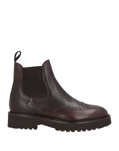 Doucal's Woman Ankle Boots Dark Brown Size 7.5 Calfskin In Brown