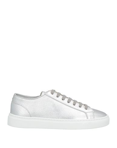 Doucal's Woman Sneakers Silver Size 7.5 Leather