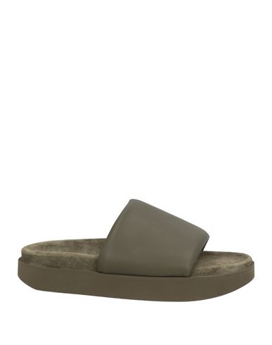 Zimmermann Woman Sandals Military Green Size 7 Leather In Green