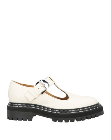 Proenza Schouler Woman Loafers Cream Size 7 Calfskin In White