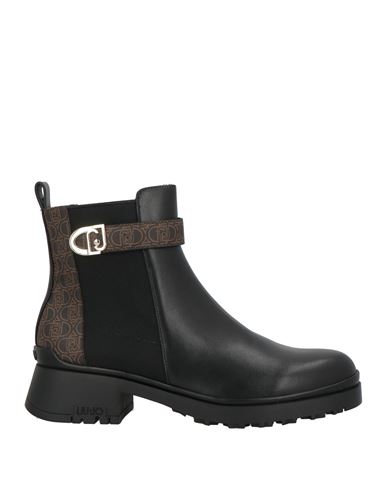 Liu •jo Woman Ankle Boots Black Size 8 Textile Fibers, Synthetisches Material In Black