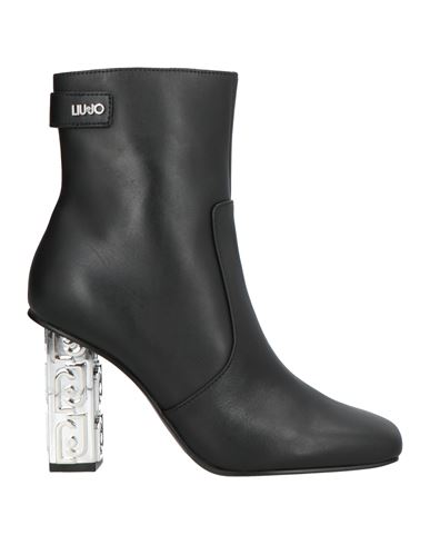 Liu •jo Woman Ankle Boots Black Size 6 Leather In Black