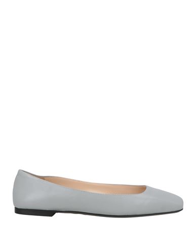 Paciotti Woman Ballet Flats Light Grey Size 6 Leather In Gray