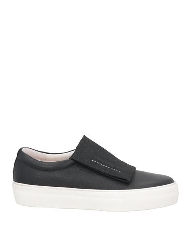 Primury Man Sneakers Black Size 9 Leather, Textile Fibers In Black