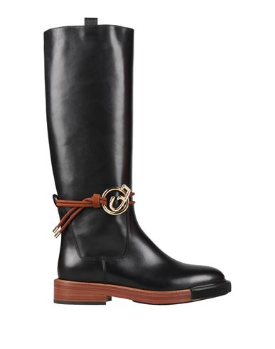 Fabi Woman Boot Black Size 8 Calfskin In Black