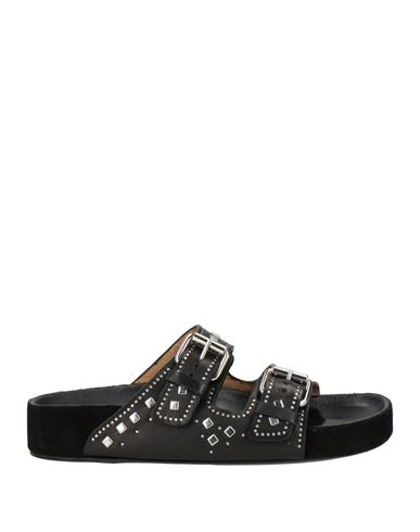 Isabel Marant Woman Sandals Black Size 5 Cow Leather In Black