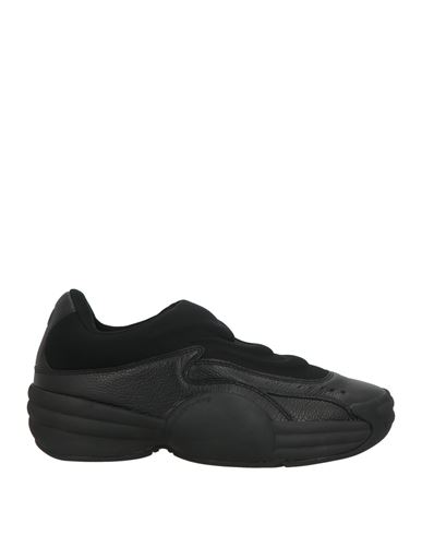 Alexander Wang Woman Sneakers Black Size 8 Leather, Textile Fibers In Black