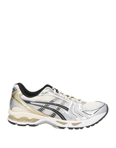 Asics Man Sneakers Cream Size 9 Textile Fibers In White