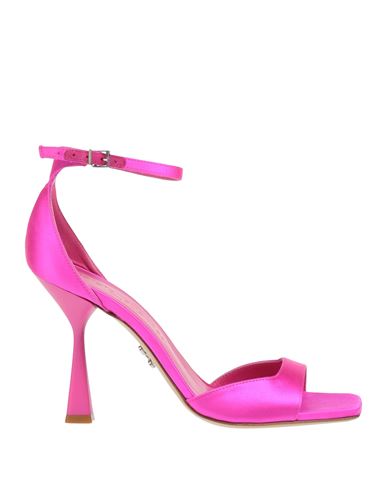 Sergio Levantesi Woman Sandals Fuchsia Size 8 Textile Fibers In Multi