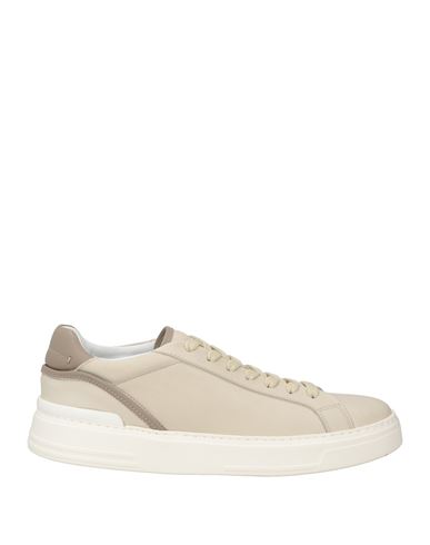 Fabi Man Sneakers Beige Size 7 Leather In Neutral