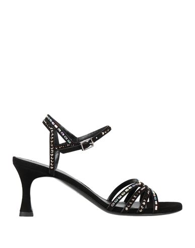 Fabi Woman Sandals Black Size 8 Leather In Black