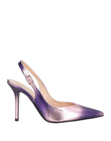Fabi Woman Pumps Purple Size 8 Leather In Purple