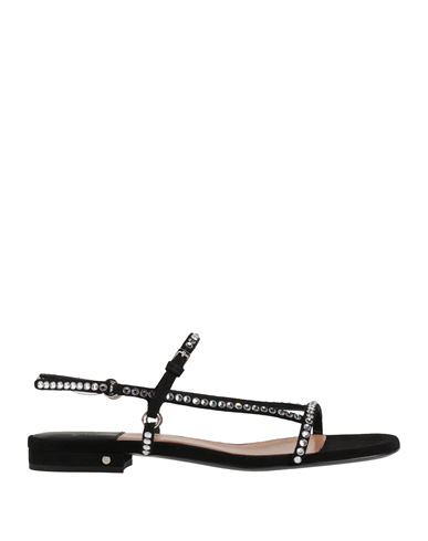 Laurence Dacade Woman Sandals Black Size 8 Leather In Black
