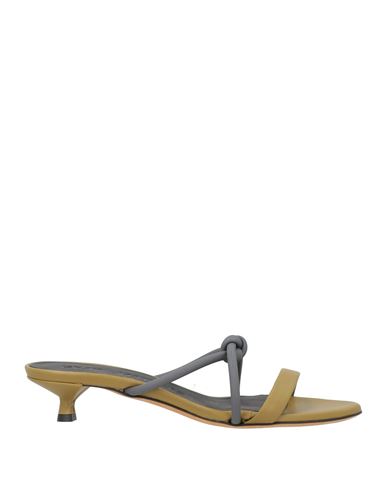Gray Matters Gray _matters Woman Sandals Military Green Size 5 Leather In Green