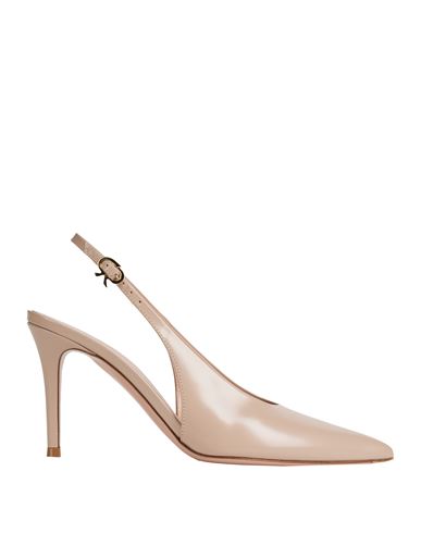 Gianvito Rossi Woman Pumps Beige Size 7.5 Leather In Neutral