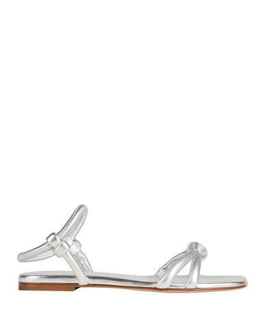Gianvito Rossi Woman Sandals Silver Size 6.5 Leather In Silver