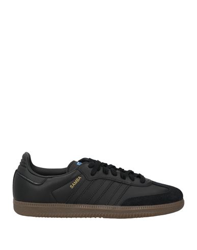 Adidas Originals Woman Sneakers Black Size 11 Leather, Synthetisches Material In Black